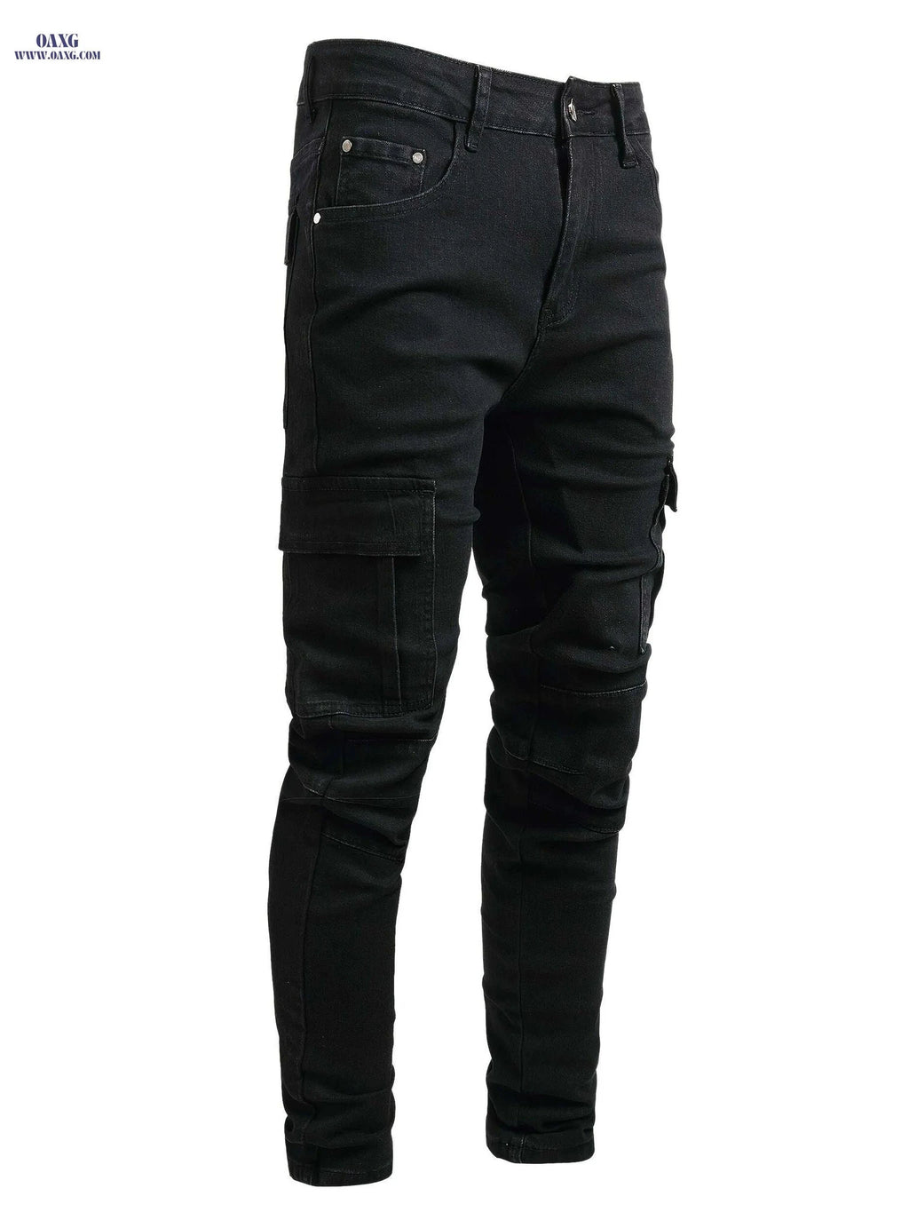 JUNBAOSS Men's Slim Fit Ripped Skinny Jeans - Casual Fashion Style   OAXG Black / 28
