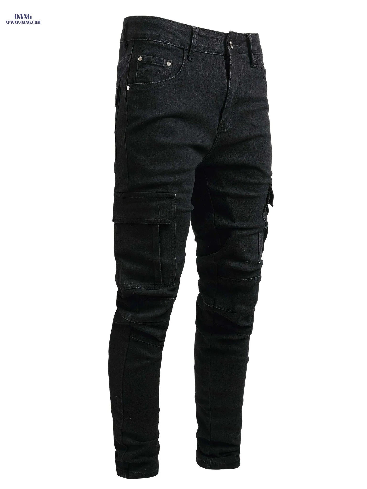 JUNBAOSS Men's Slim Fit Ripped Skinny Jeans - Casual Fashion Style   OAXG Black / 28