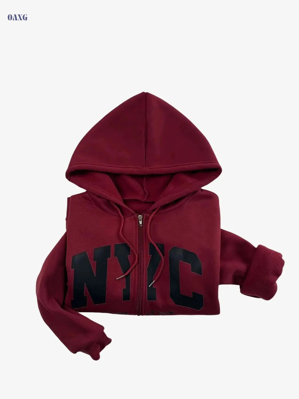 KCVR Women's Hooded Pullover - Casual Zippered Fleece for Fall   OAXG 