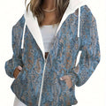 KLAYSE Sweat à Capuche Floral 3D - Regular Fit, Poches Pratiques   OAXG Mixed Color / XXS