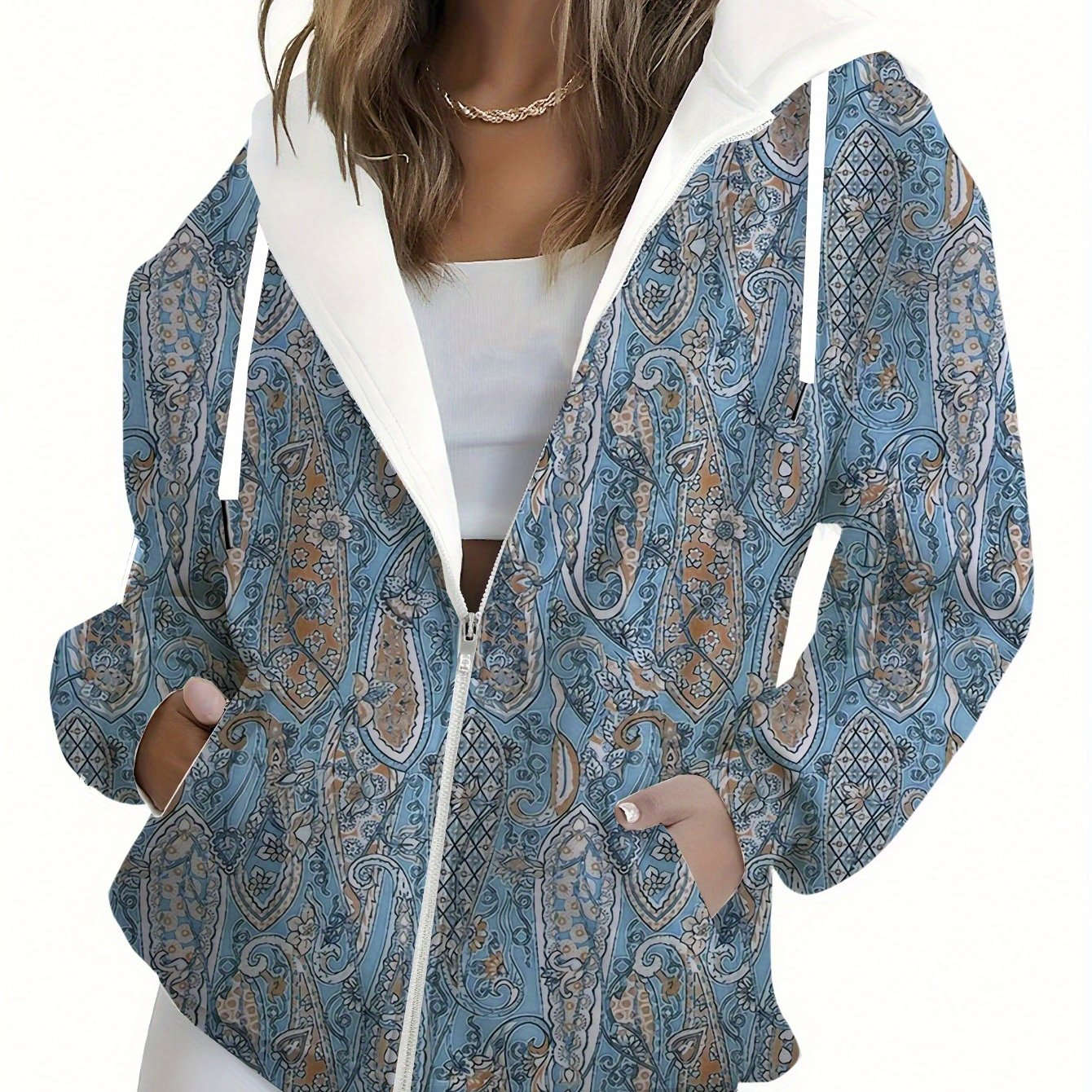 KLAYSE Sweat à Capuche Floral 3D - Regular Fit, Poches Pratiques   OAXG Mixed Color / XXS