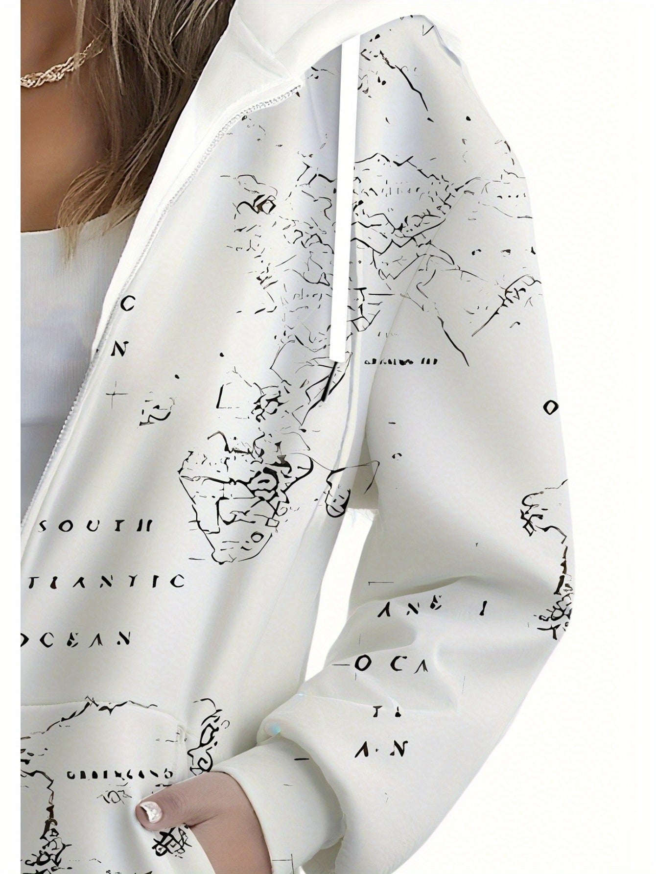KLAYSE Sweat à Capuche Zippé Floral 3D - Chic et Confortable   OAXG Mixed Color / XXS