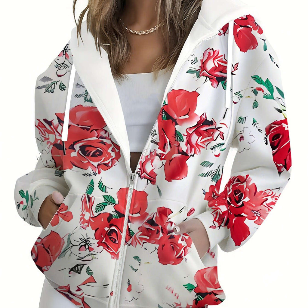KLAYSE Sweat-shirt à Capuche Florale - Imprimé 3D Automne/Hiver   OAXG 