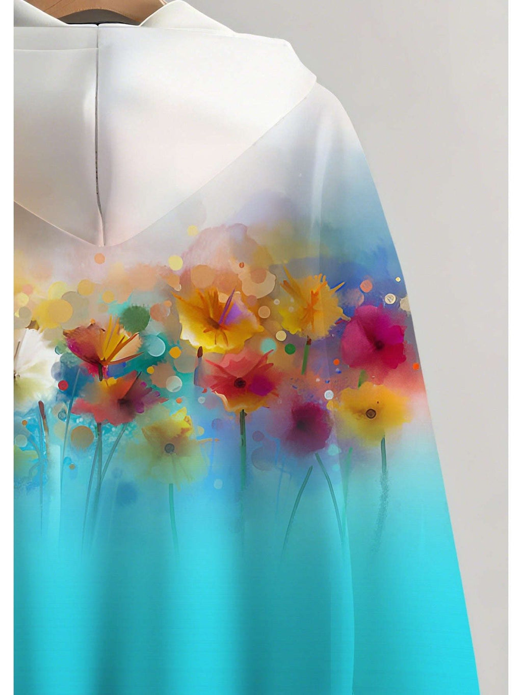 KLAYSE Sweatshirt à Capuche 3D Imprimé Floral - Longues Manches Chic   OAXG Mixed Color / XXS