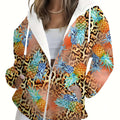 KLAYSE Sweatshirt à Capuche Femme - Floral 3D Imprimé, Automne   OAXG 