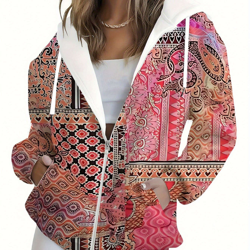 KLAYSE Sweatshirt à Capuche Floral 3D - Casual, Regular Fit, Poches   OAXG Mixed Color / XXS