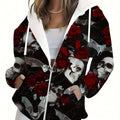 KLAYSE Sweatshirt à Capuche Floral 3D - Chic Automne/Hiver avec Poches   OAXG 