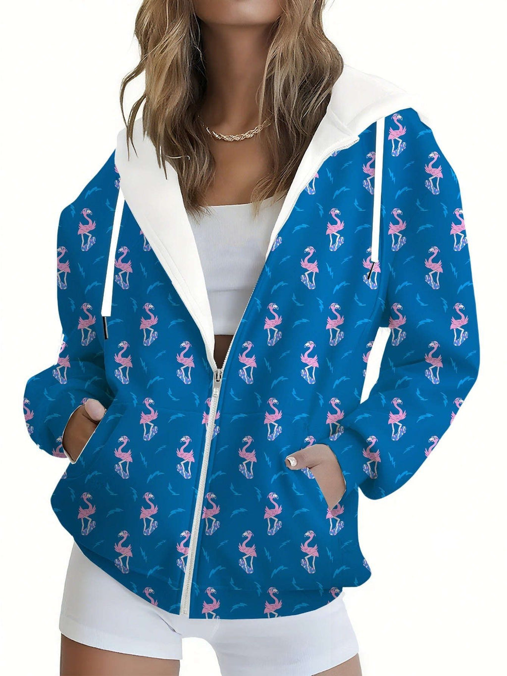 KLAYSE Sweatshirt à Capuche Floral 3D - Chic et Confortable pour Femme   OAXG Mixed Color / XXS