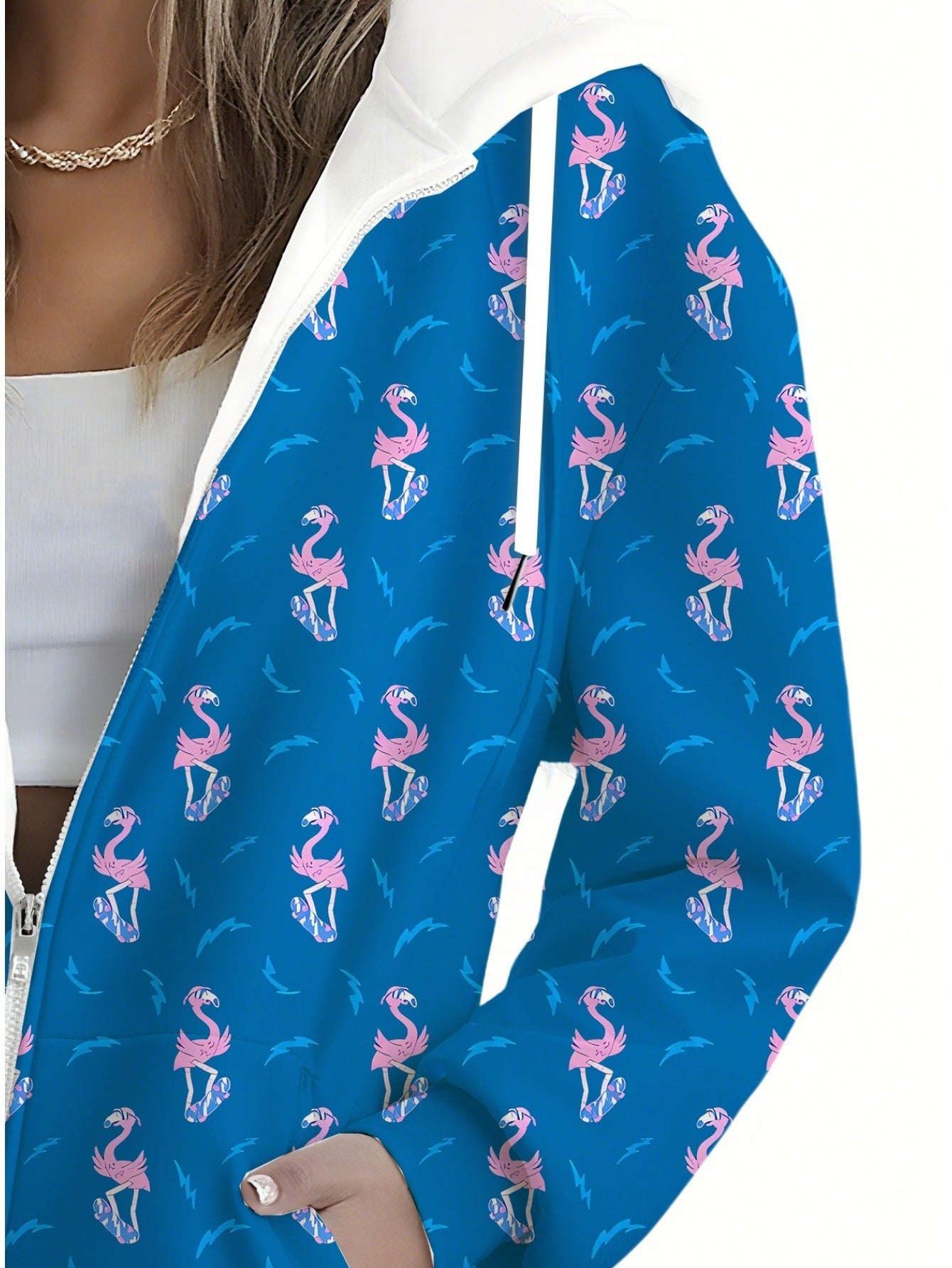 KLAYSE Sweatshirt à Capuche Floral 3D - Chic et Confortable pour Femme   OAXG Mixed Color / XXS