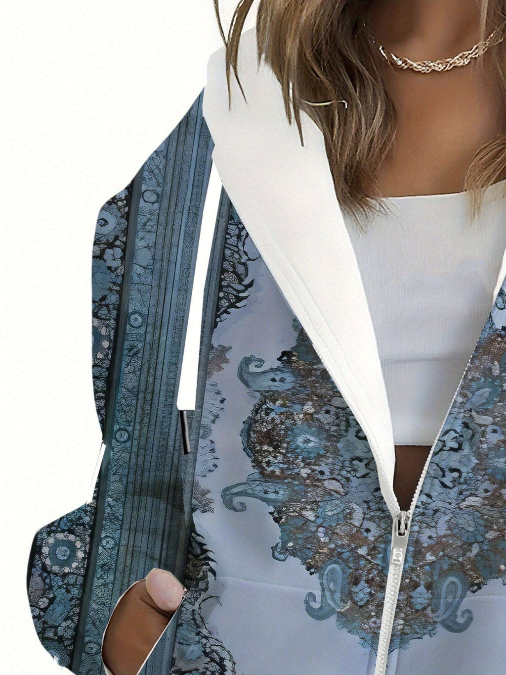 KLAYSE Sweatshirt à Capuche Floral 3D - Chic et Confortable pour Femmes   OAXG Mixed Color / XXS