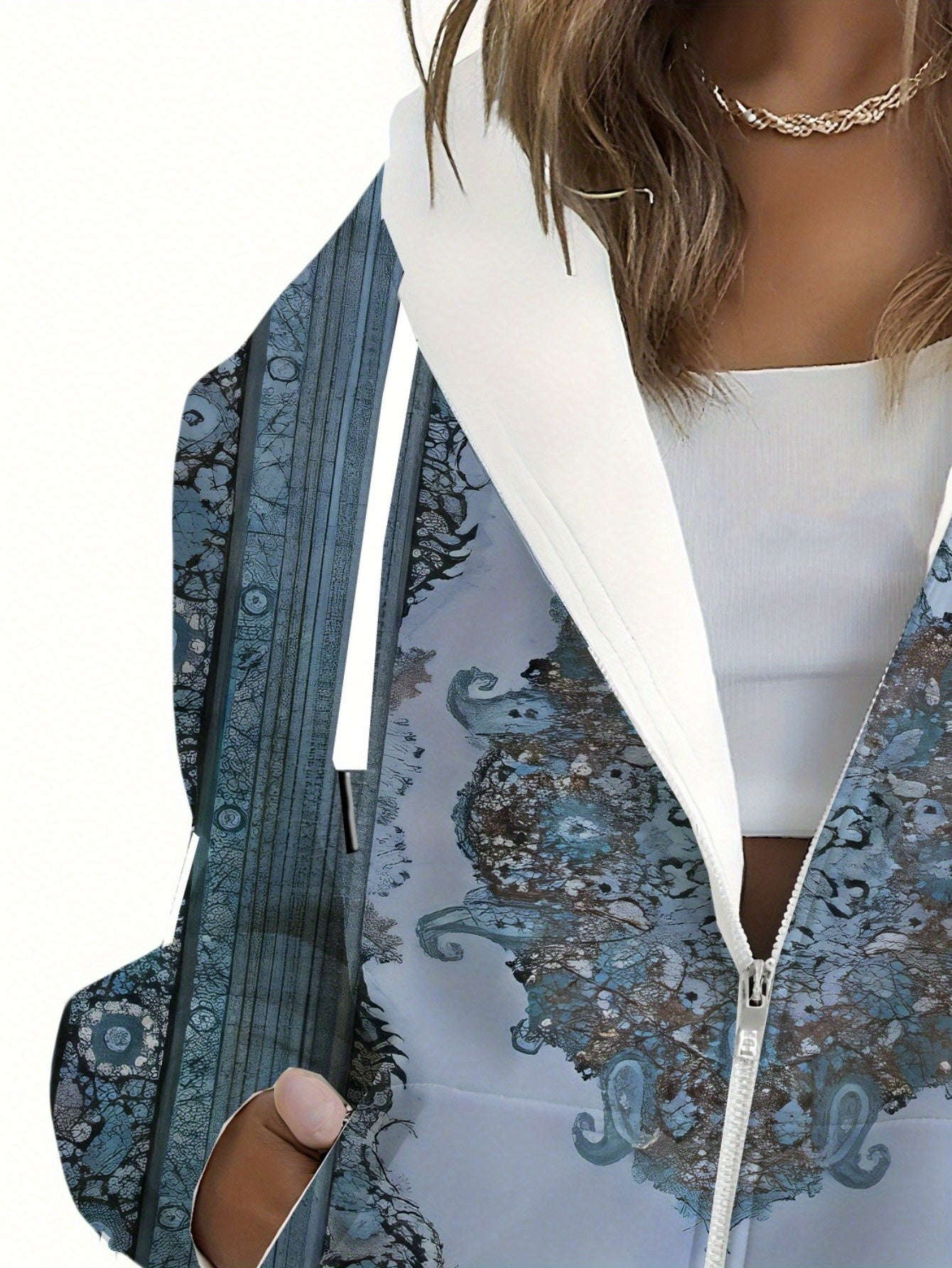 KLAYSE Sweatshirt à Capuche Floral 3D - Chic et Confortable pour Femmes   OAXG Mixed Color / XXS