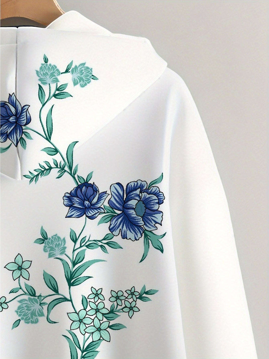 KLAYSE Sweatshirt à Capuche Floral 3D - Chic pour Automne/Hiver   OAXG 
