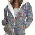 KLAYSE Sweatshirt à Capuche Floral 3D - Confort d'Automne/Hiver   OAXG 