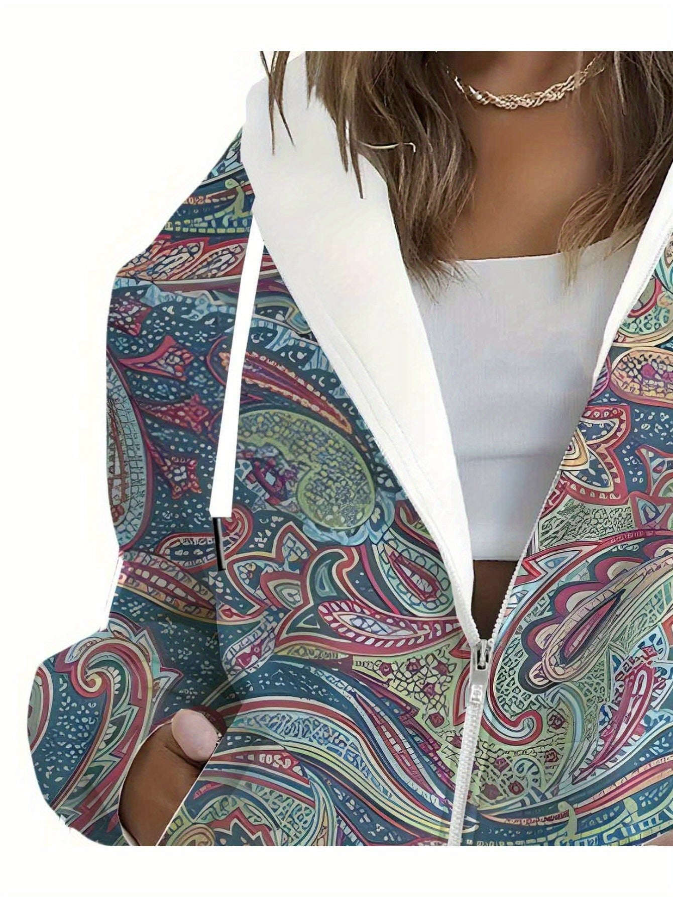 KLAYSE Sweatshirt à Capuche Floral 3D - Confort d'Automne/Hiver   OAXG Mixed Color / XXS
