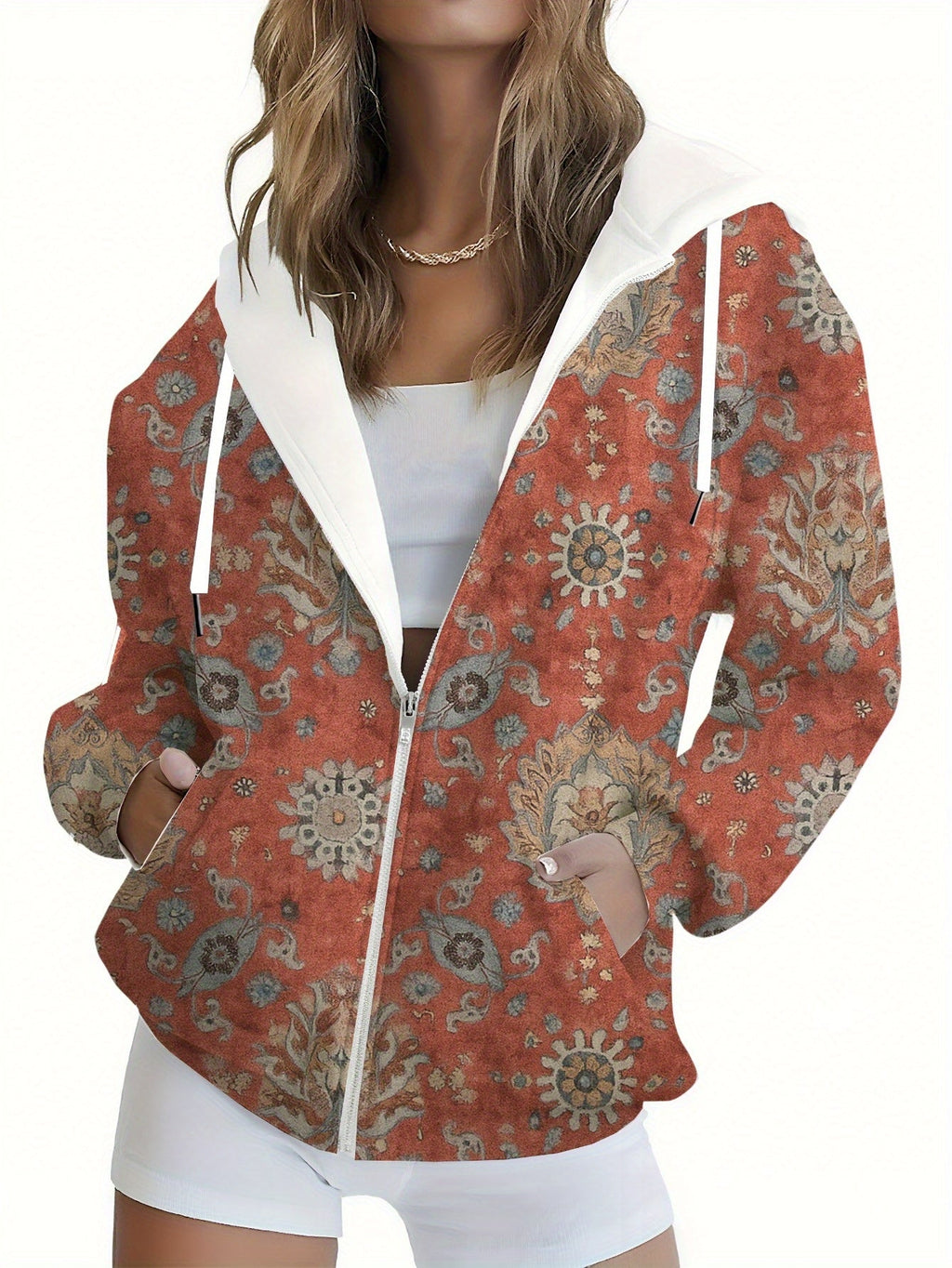 KLAYSE Sweatshirt à Capuche Floral 3D - Mode Femme Automne Hiver   OAXG Mixed Color / XXS
