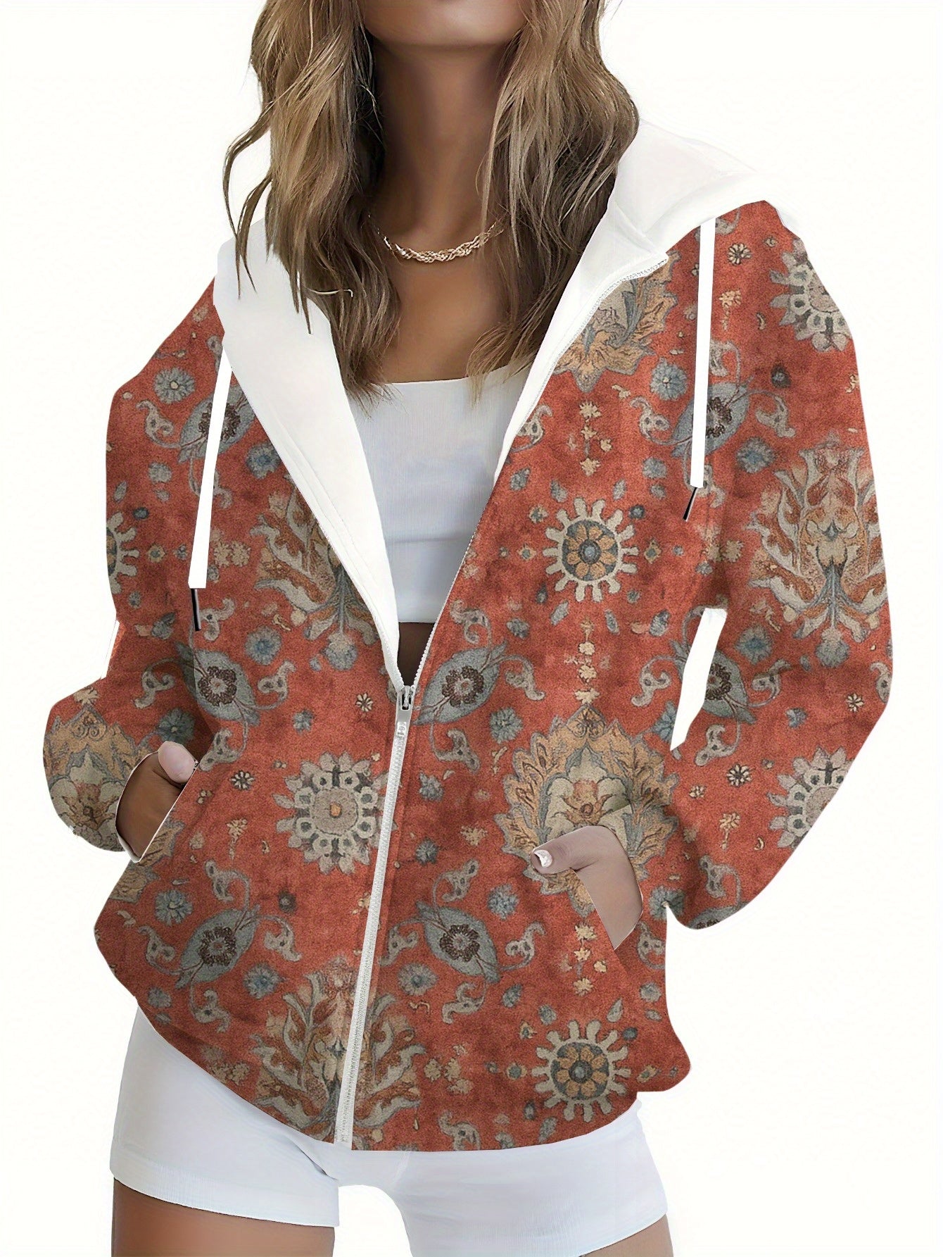 KLAYSE Sweatshirt à Capuche Floral 3D - Mode Femme Automne Hiver   OAXG Mixed Color / XXS