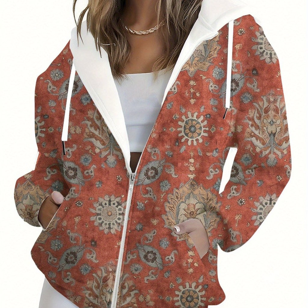 KLAYSE Sweatshirt à Capuche Floral 3D - Mode Femme Automne Hiver   OAXG Mixed Color / XXS