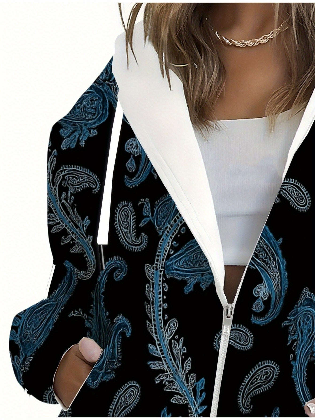KLAYSE Sweatshirt Femme à Capuche Floral 3D - Chic Automne Hiver   OAXG Mixed Color / XXS