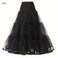 Ladies' 3-Layer Long Solid Color Organza Skirt - High Elasticity   OAXG 