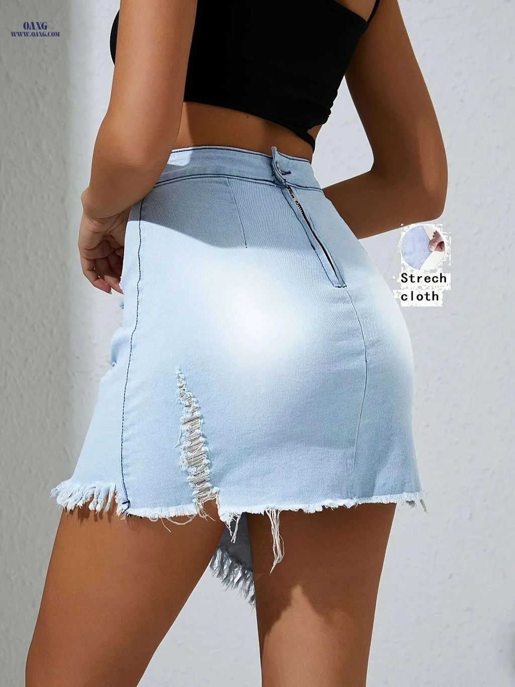 Ladies' High-Stretch Mini Skirt - Street Fashion Fit for All Seasons   OAXG 