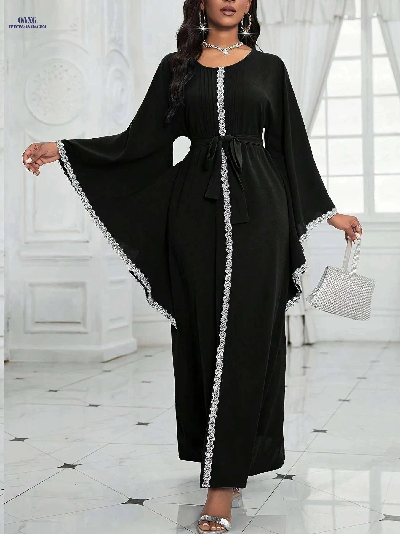 Ladies' Traditional Middle Eastern Dress - Elegant Tunic for Spring/Summer   OAXG Green / S