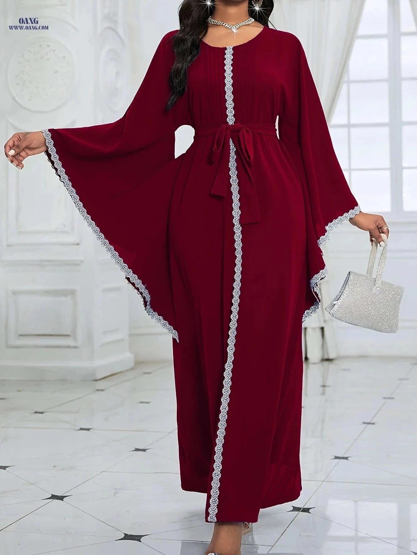 Ladies' Traditional Middle Eastern Dress - Elegant Tunic for Spring/Summer   OAXG Green / S