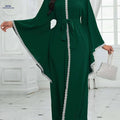 Ladies' Traditional Middle Eastern Dress - Elegant Tunic for Spring/Summer   OAXG Green / S