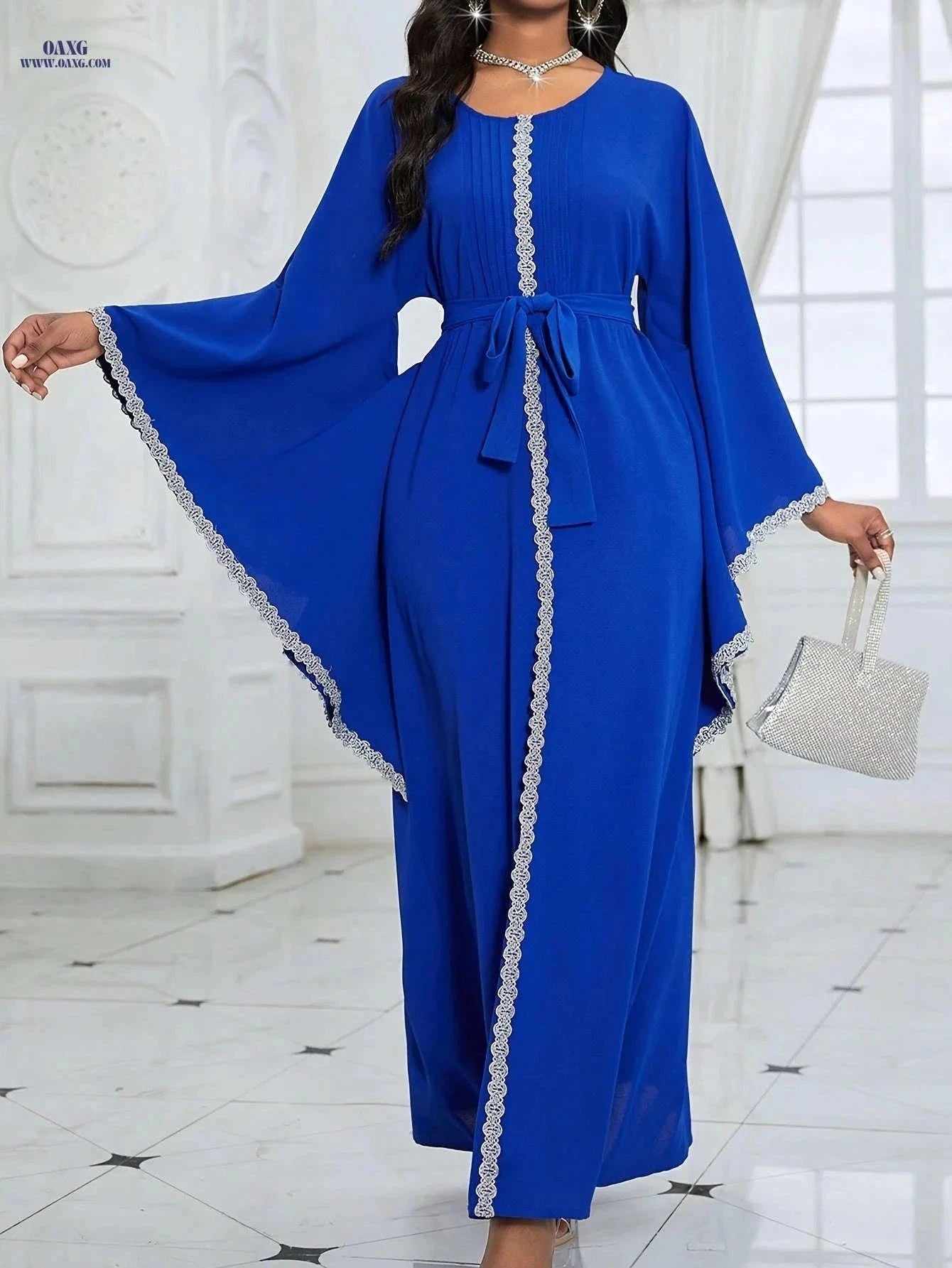 Ladies' Traditional Middle Eastern Dress - Elegant Tunic for Spring/Summer   OAXG Green / S