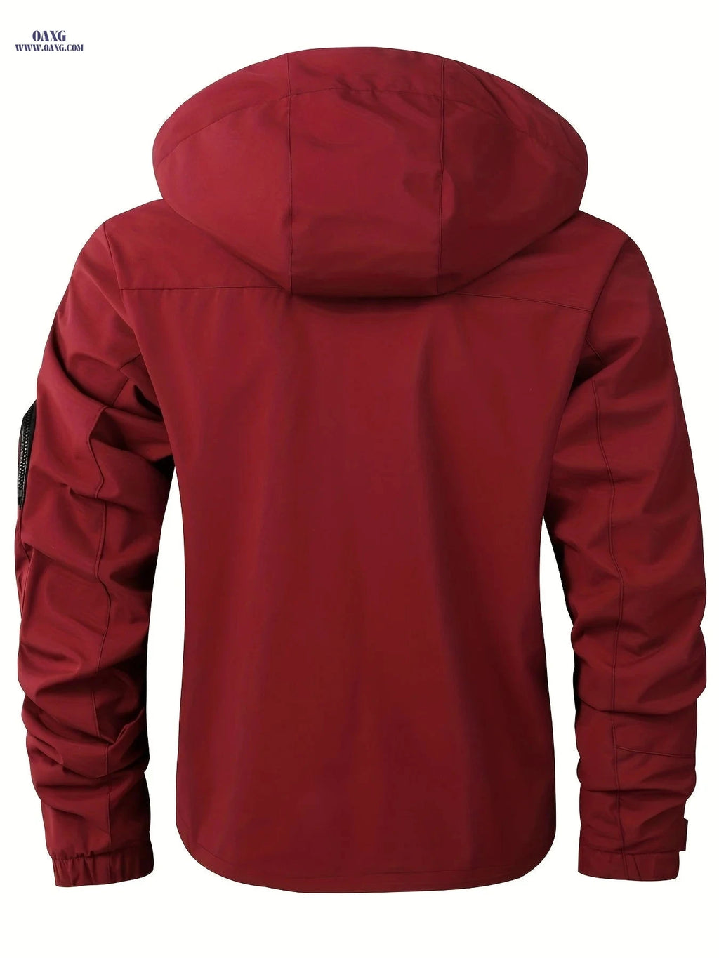LEDUNTINO Men’s Casual Windbreaker Jacket - Spring & Fall Style   OAXG Burgundy / FR XS