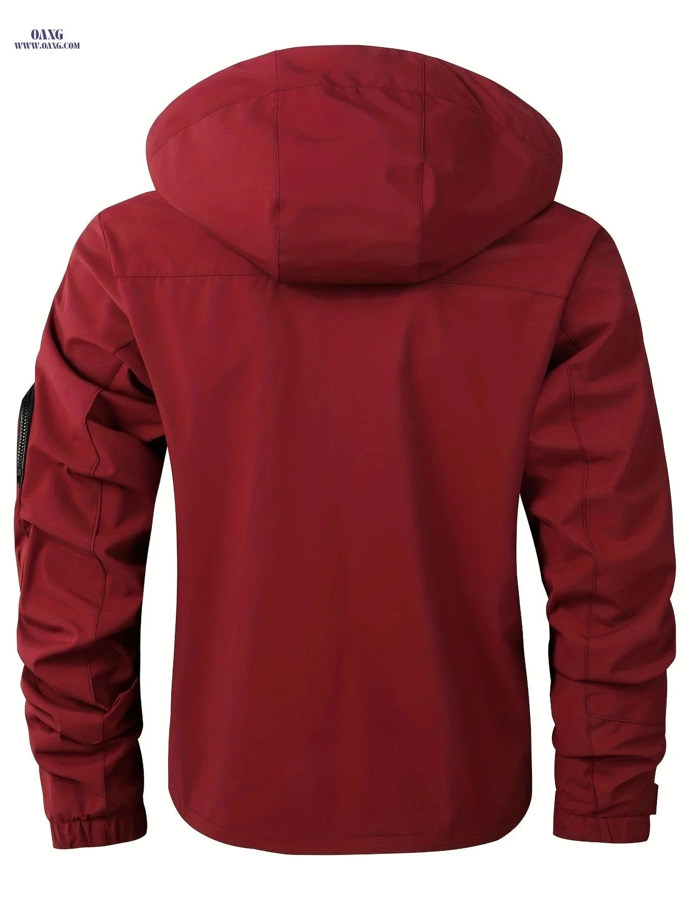 LEDUNTINO Men’s Casual Windbreaker Jacket - Spring & Fall Style   OAXG Burgundy / FR XS