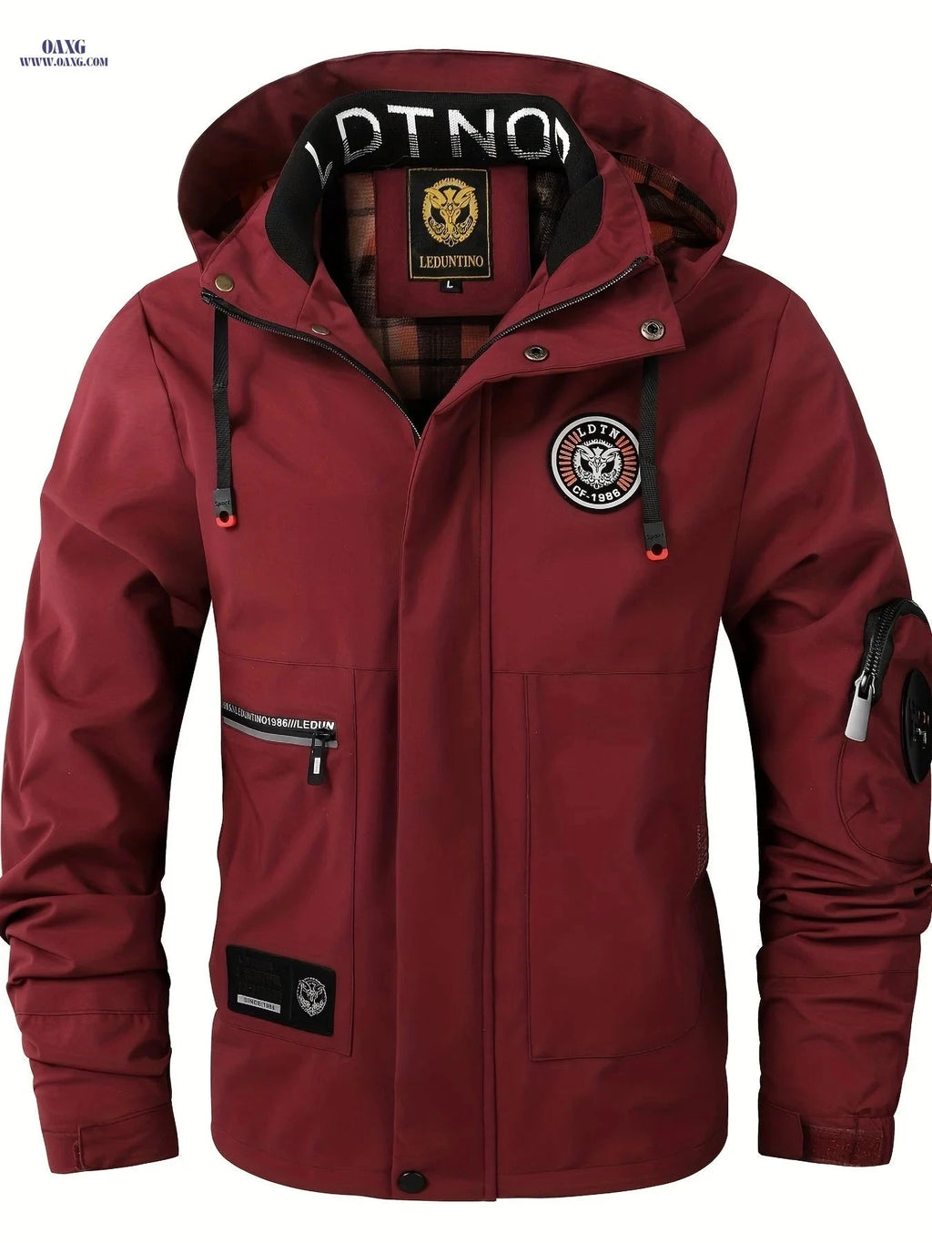 LEDUNTINO Men’s Casual Windbreaker Jacket - Spring & Fall Style   OAXG 