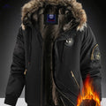 LEDUNTINO Men's Hooded Coat - Sturdy Zipper, Perfect for Travel   OAXG 