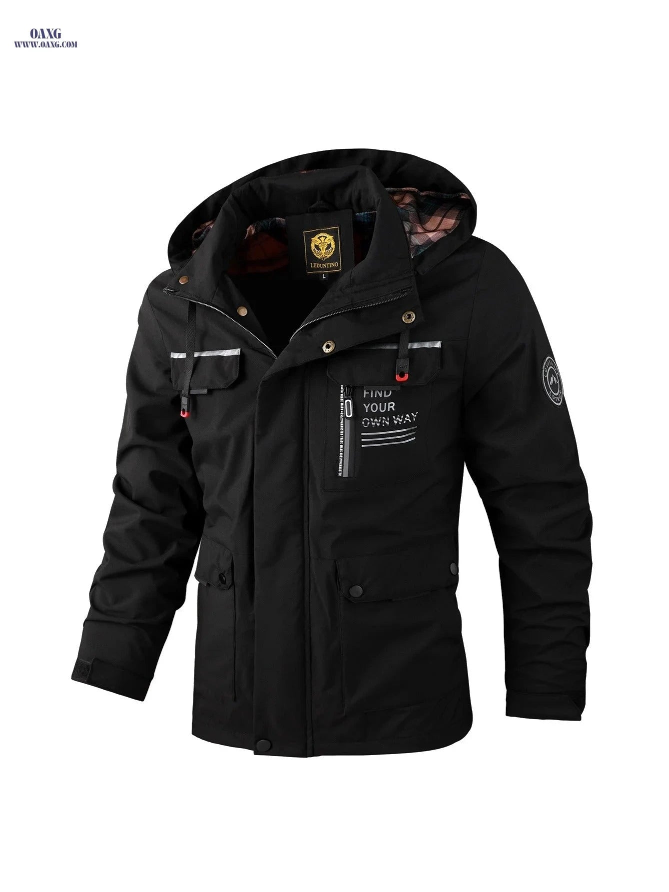 LEDUNTINO Men's Lightweight Windbreaker Jacket - Casual Spring/Fall Style   OAXG 