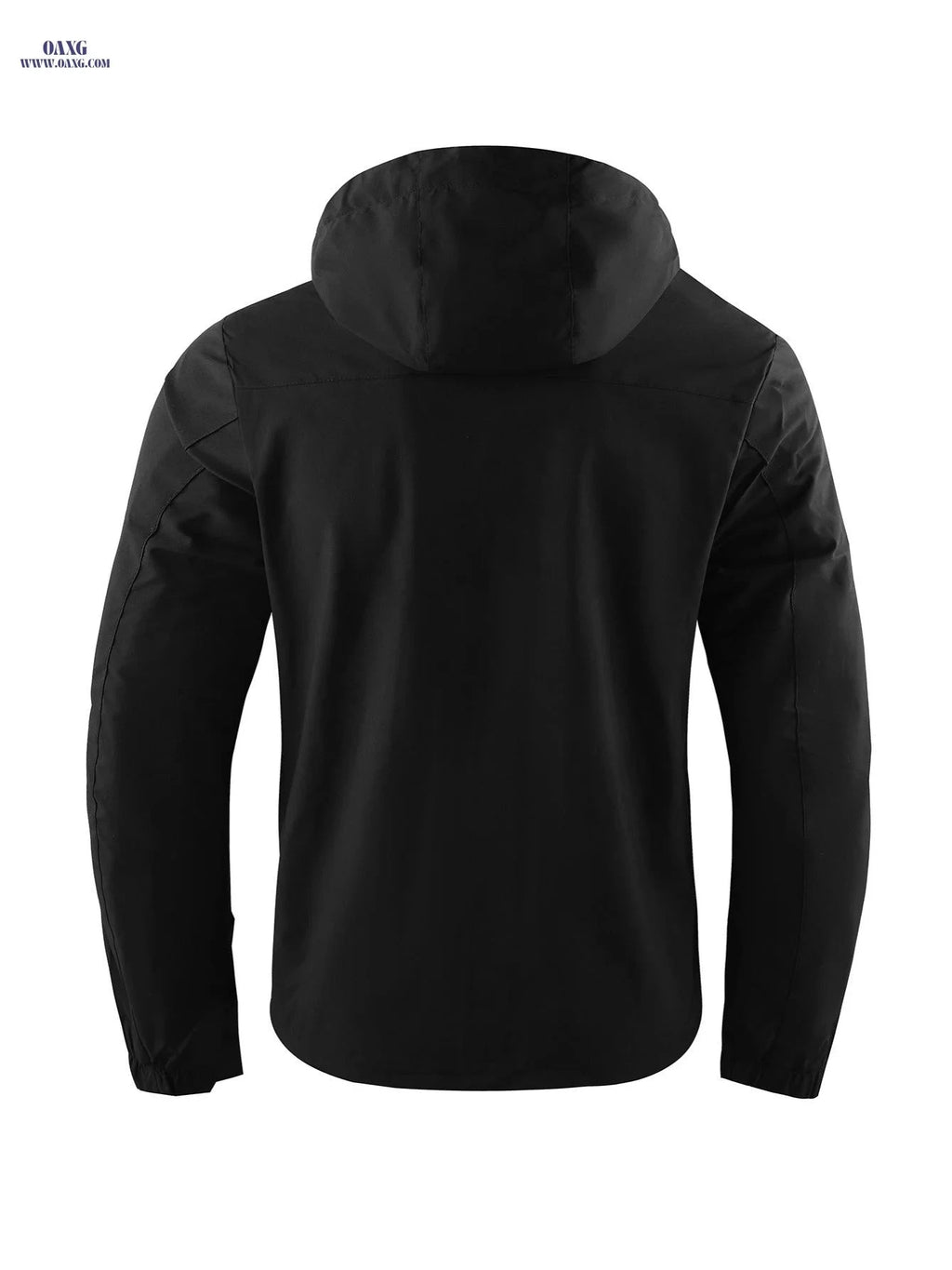 LEDUNTINO Men's Lightweight Windbreaker Jacket - Casual Spring/Fall Style   OAXG Black / FR XL