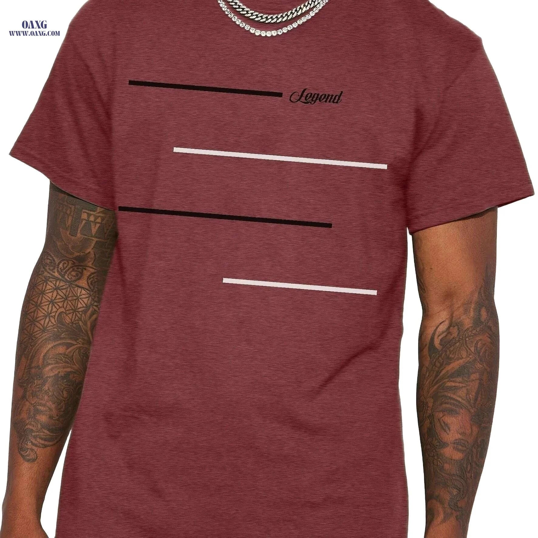 Legendary Men's Casual T-Shirt - Colorful Cartoon Print & Lightweight   OAXG 