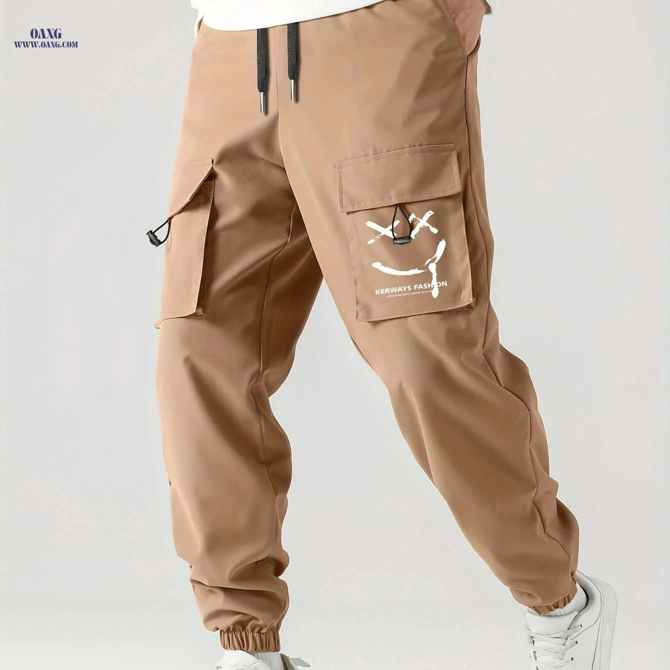 Lightweight Men's Cargo Pants - Casual Style with Multiple Pockets   OAXG 