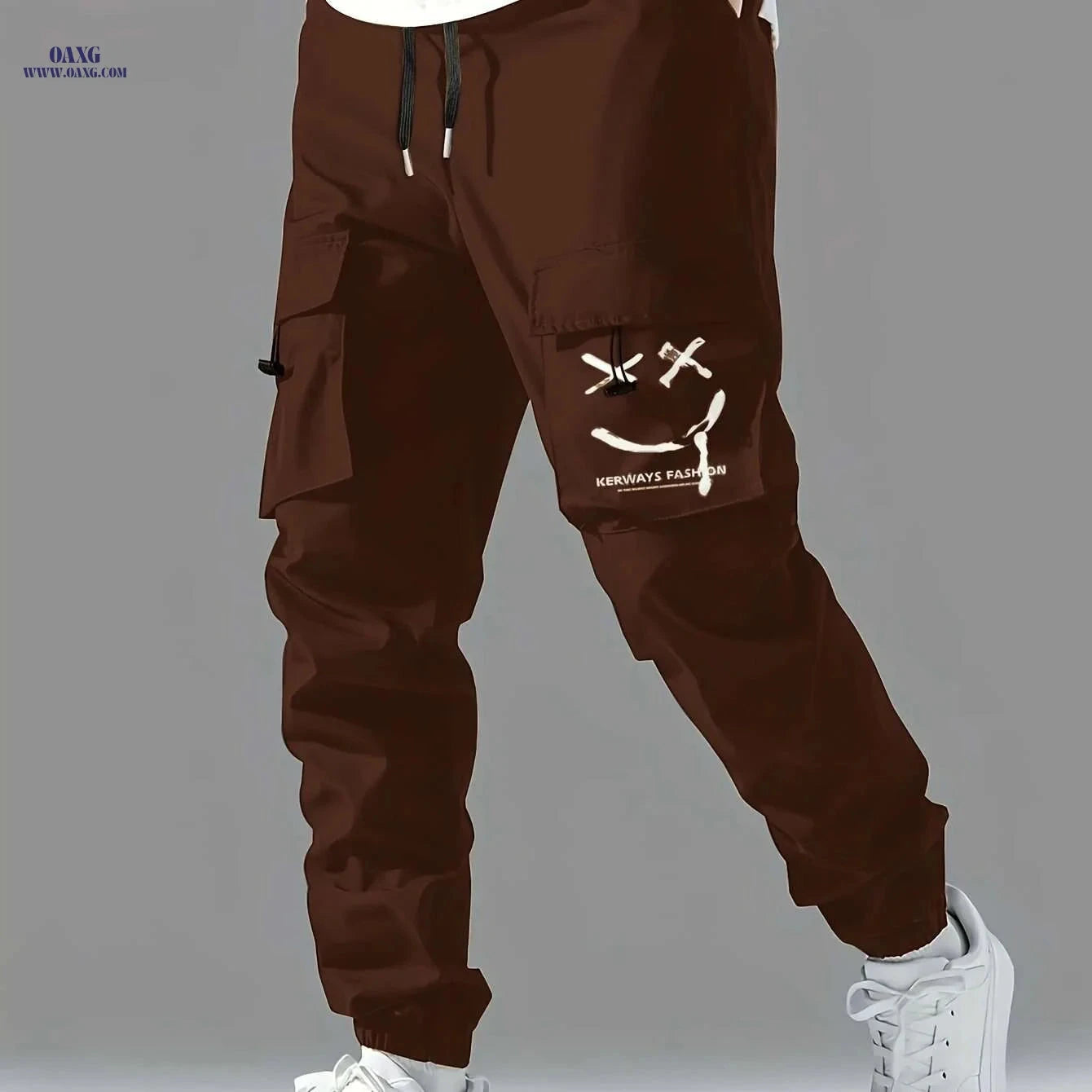 Lightweight Men's Cargo Pants - Casual Style with Multiple Pockets   OAXG 