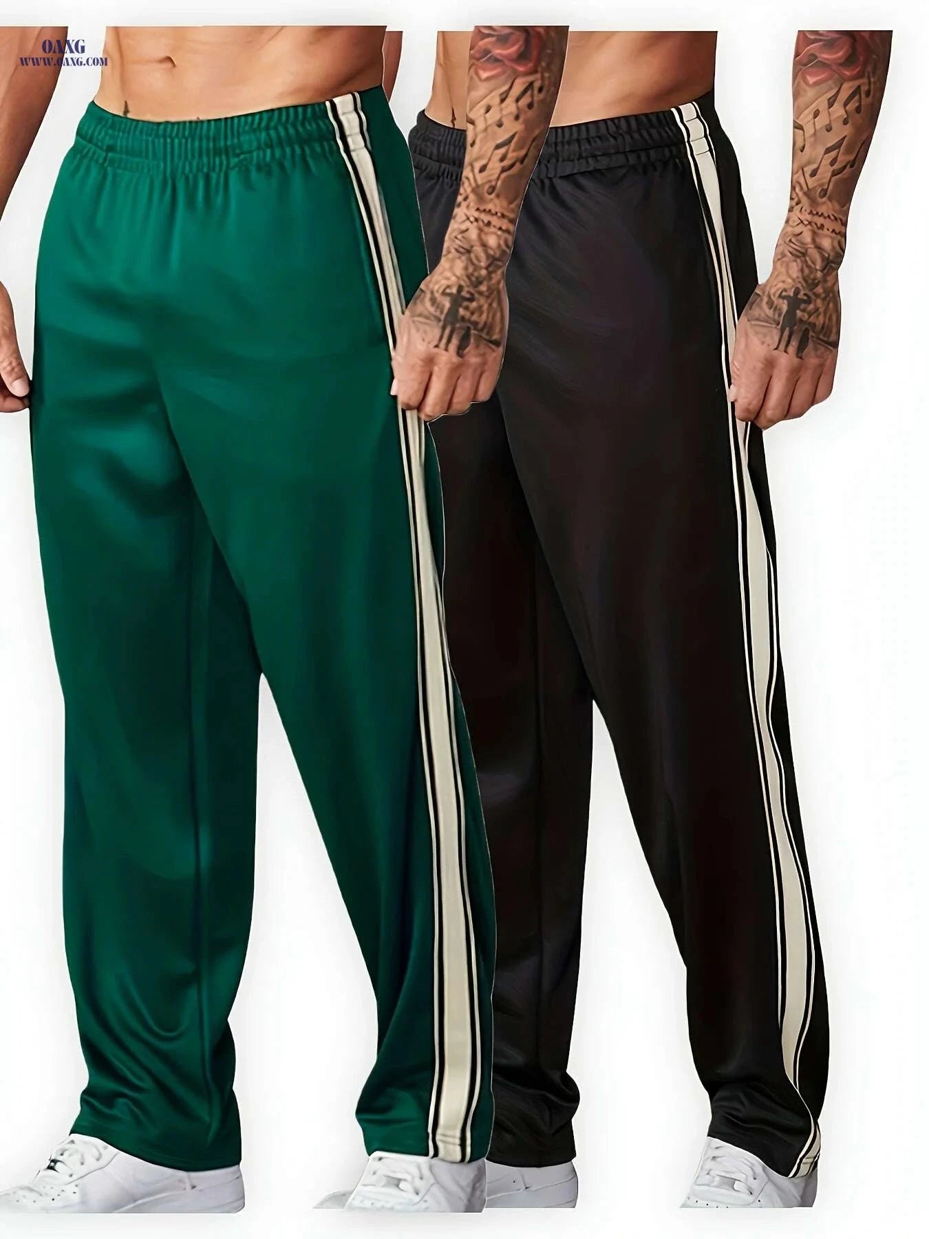 Lightweight Men's Casual Sweatpants - Comfy Loose Fit for Sports   OAXG 