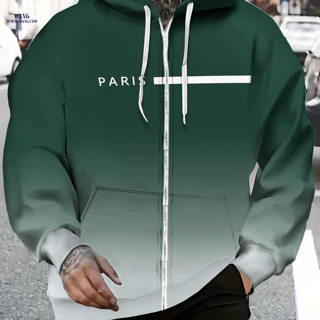 Lightweight Polyester Green Hoodie - Ideal for Travel & Sports   OAXG 