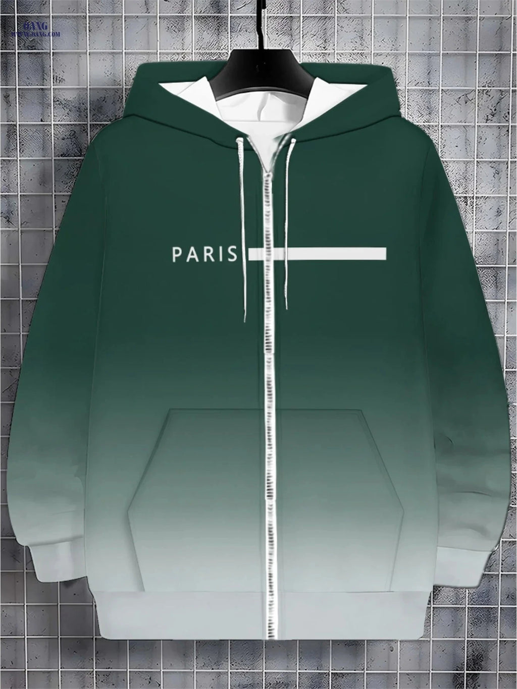 Lightweight Polyester Green Hoodie - Ideal for Travel & Sports   OAXG 【Multicolor】 / FR M