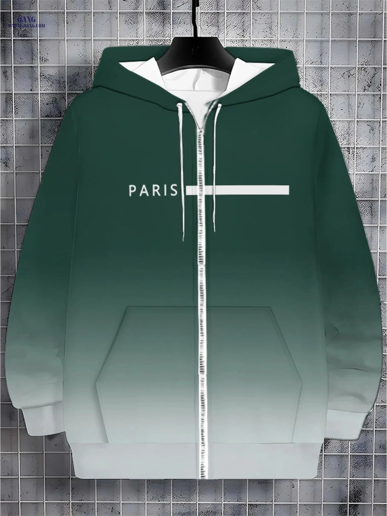 Lightweight Polyester Green Hoodie - Ideal for Travel & Sports   OAXG 【Multicolor】 / FR M