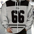 Lightweight Polyester Hoodie for Outdoor Sports - Grey with Black Stripes   OAXG 【Multicolor】 / FR M
