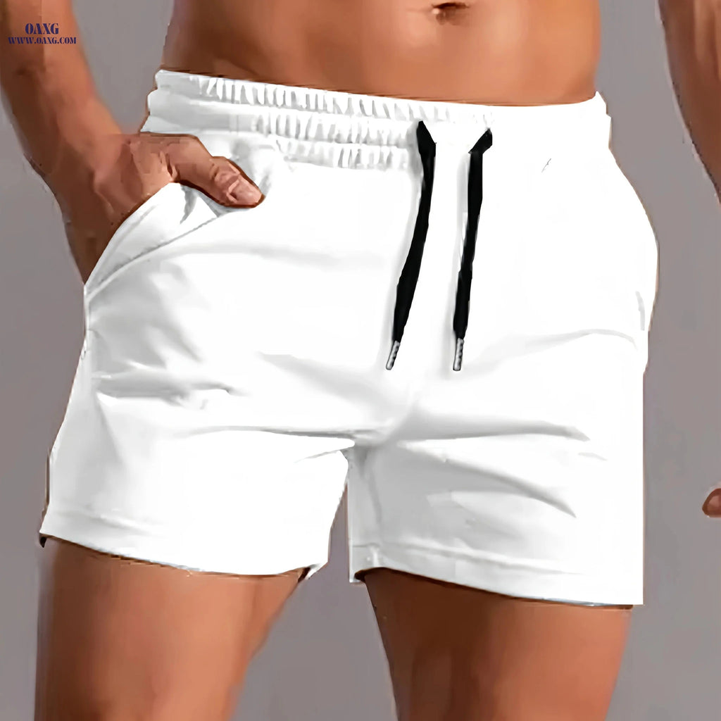 Lightweight Quick-Drying Men's Athletic Shorts - Stylish Swim Trunks   OAXG 