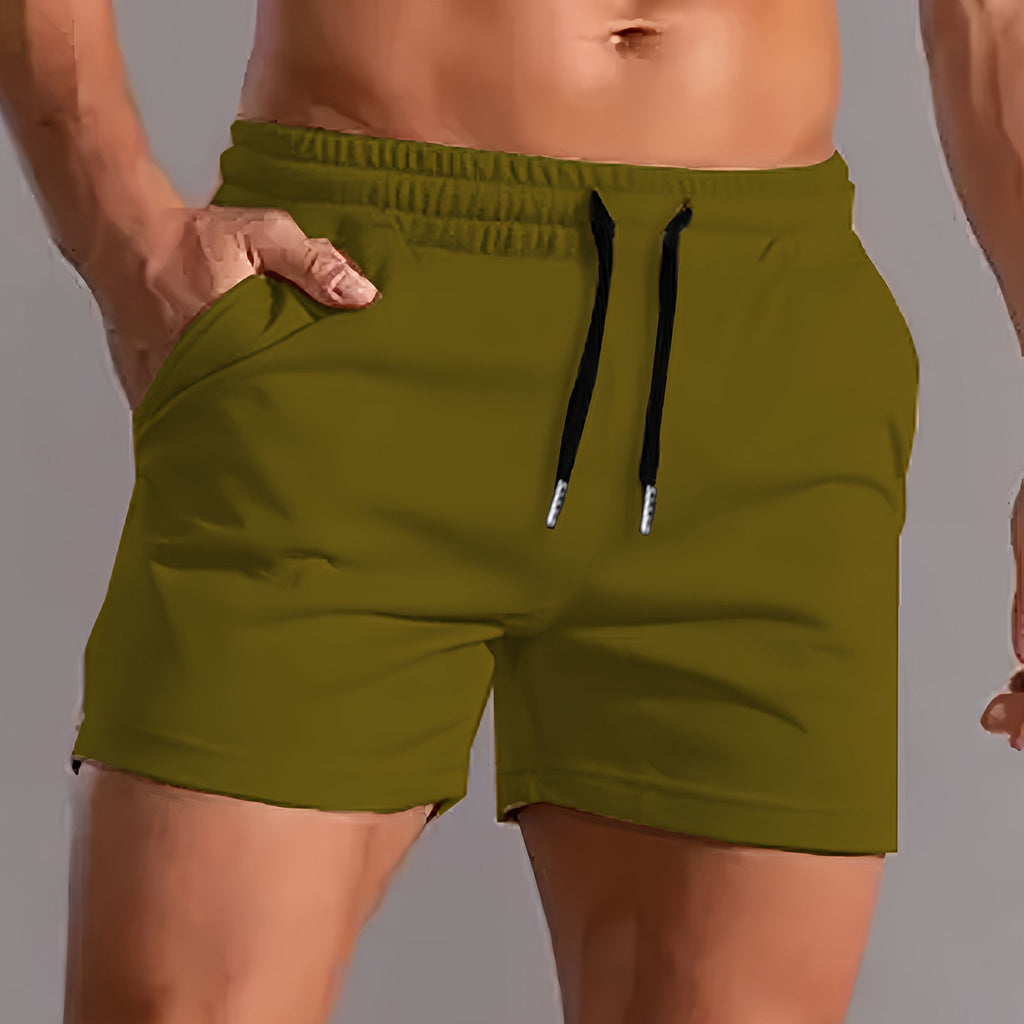 Lightweight Quick-Drying Men's Athletic Shorts - Stylish Swim Trunks   OAXG White / FR S