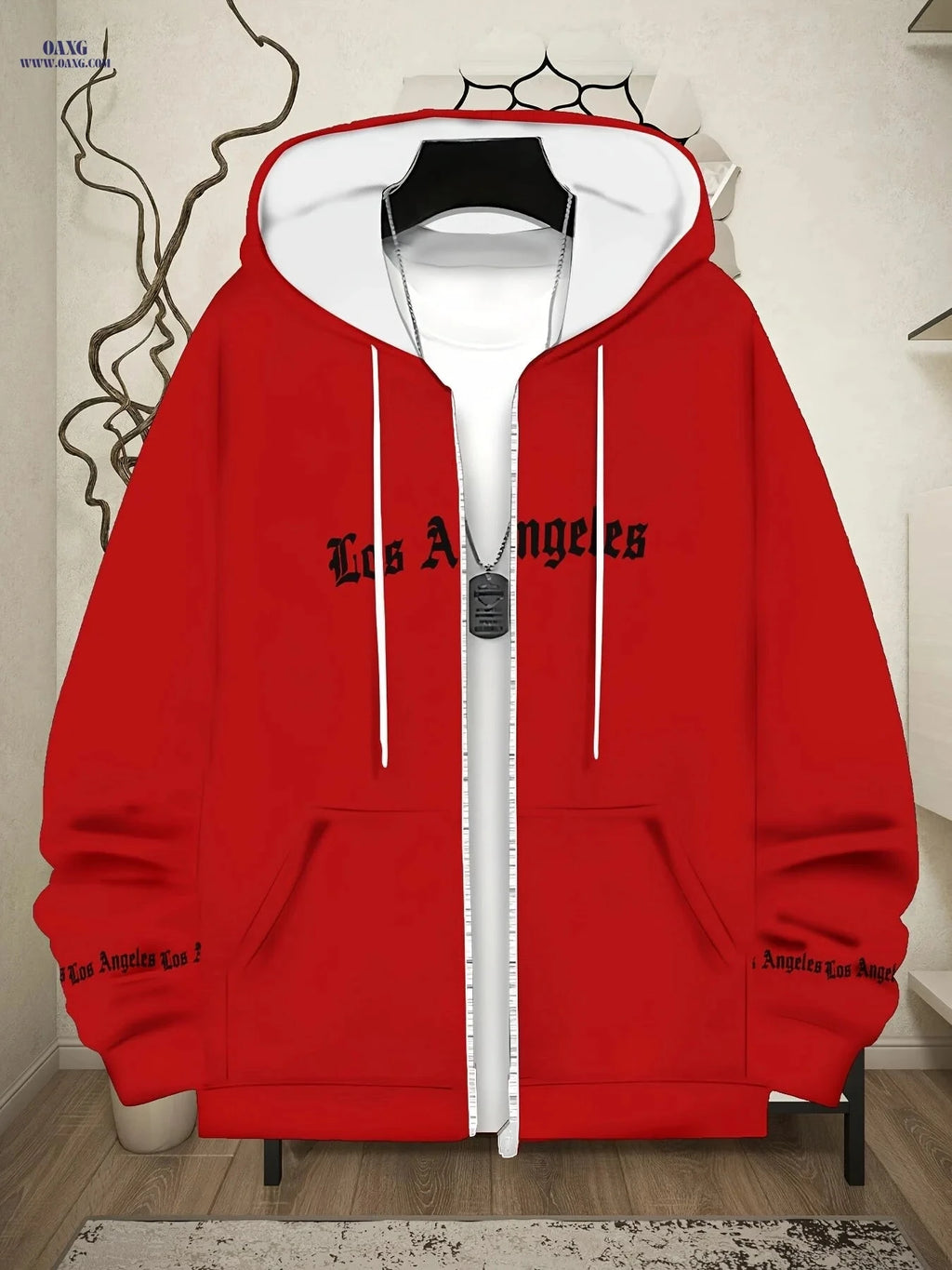 Lightweight Red Hoodie for Men - Durable, Comfortable Fit for Casual Wear   OAXG Multicolor / FR M