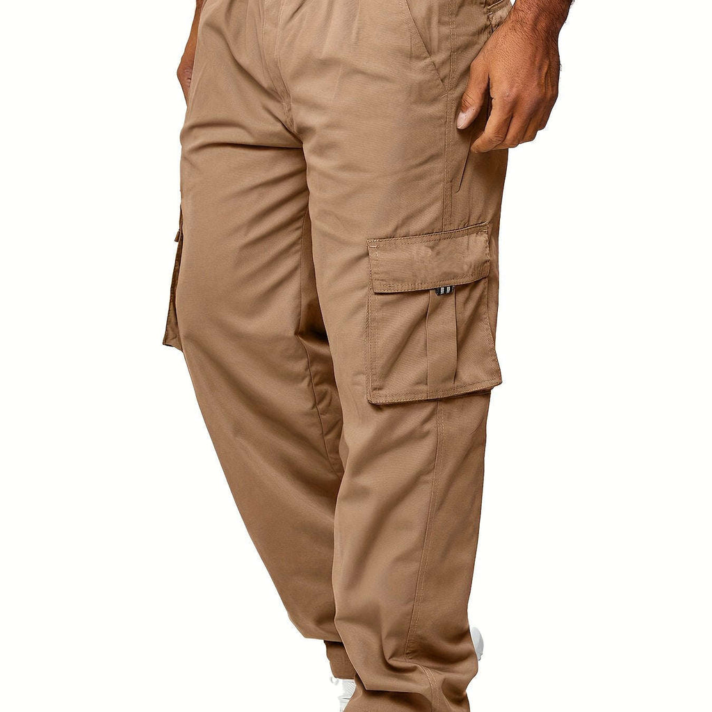 Lightweight Summer Cargo Pants for Men - Breathable, Casual Fit Olive Green   OAXG 