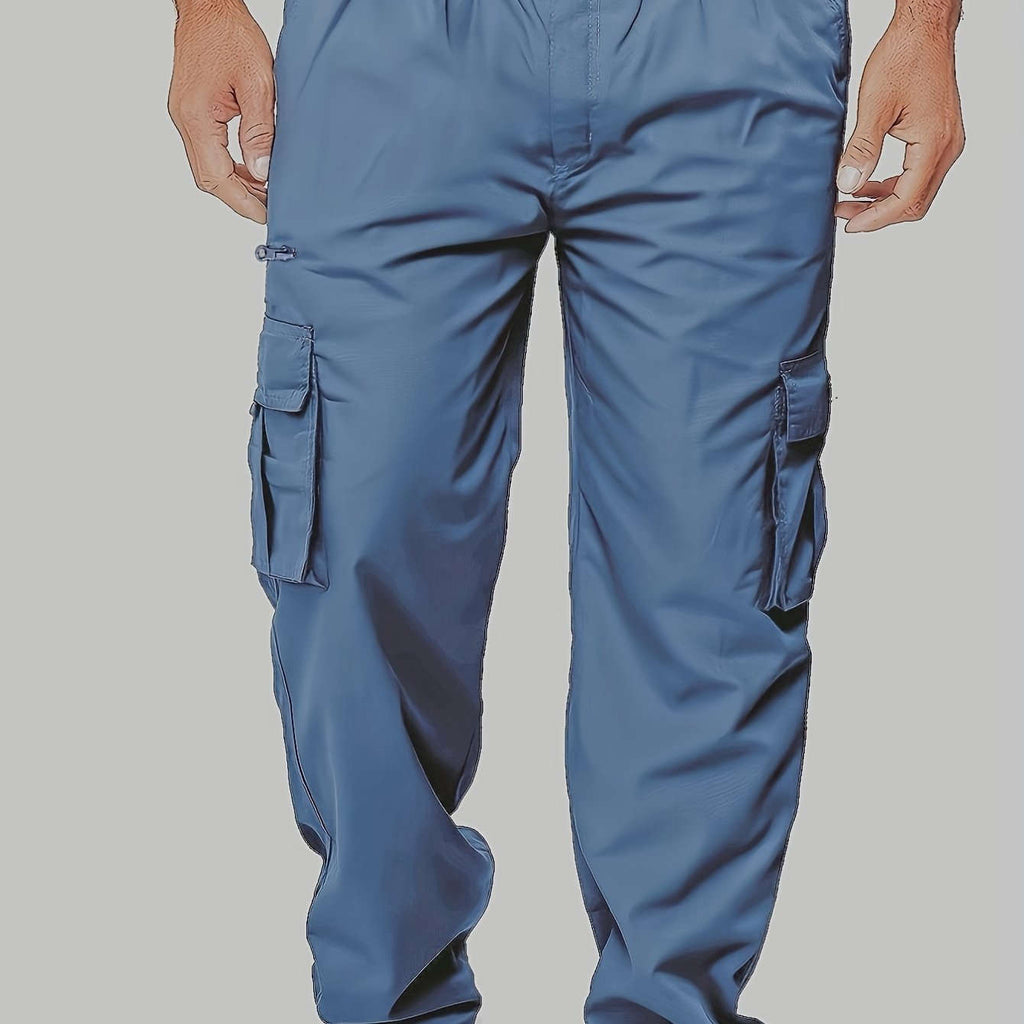 Lightweight Summer Cargo Pants for Men - Breathable, Casual Fit Olive Green   OAXG 