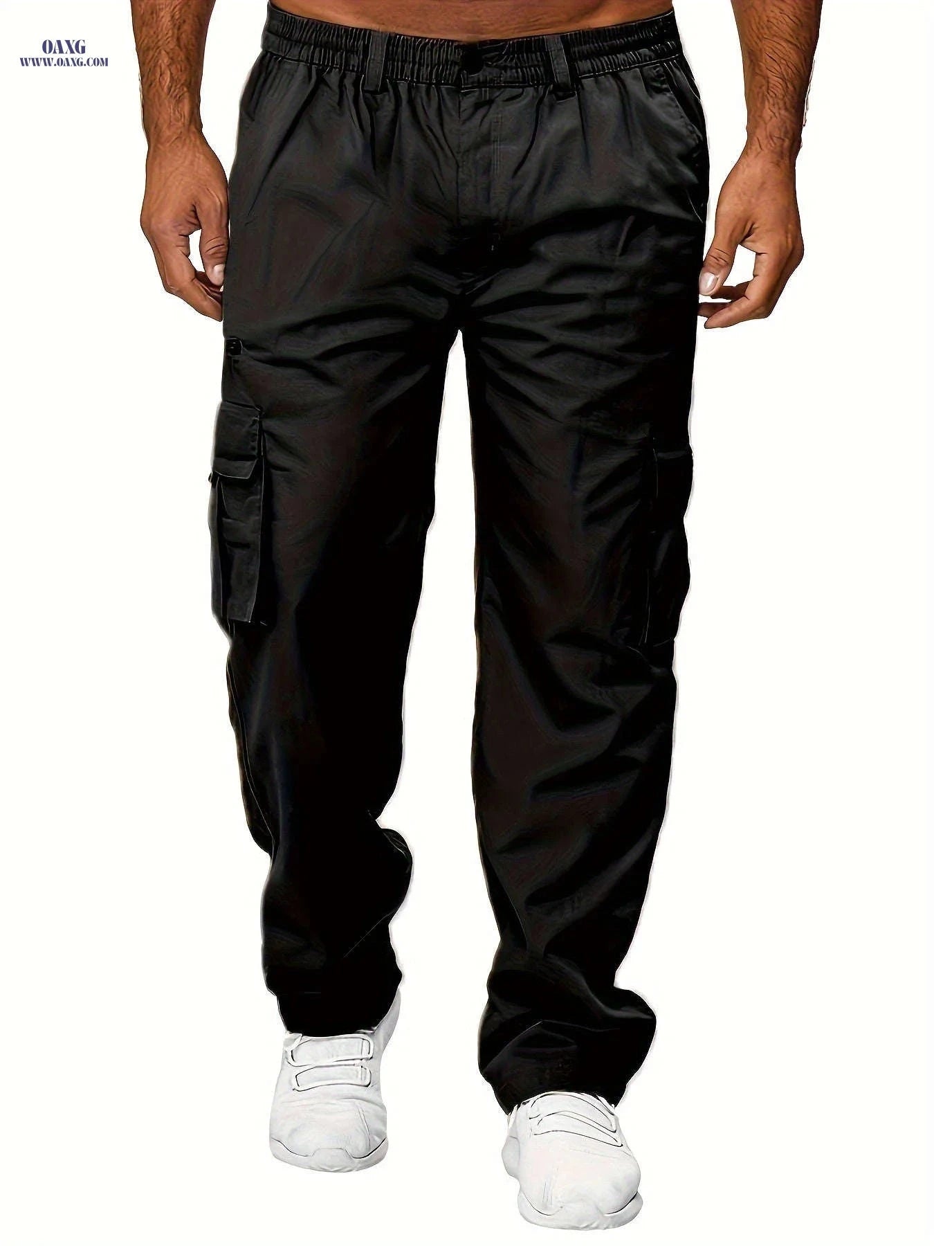Lightweight Summer Cargo Pants for Men - Breathable, Casual Fit Olive Green   OAXG 