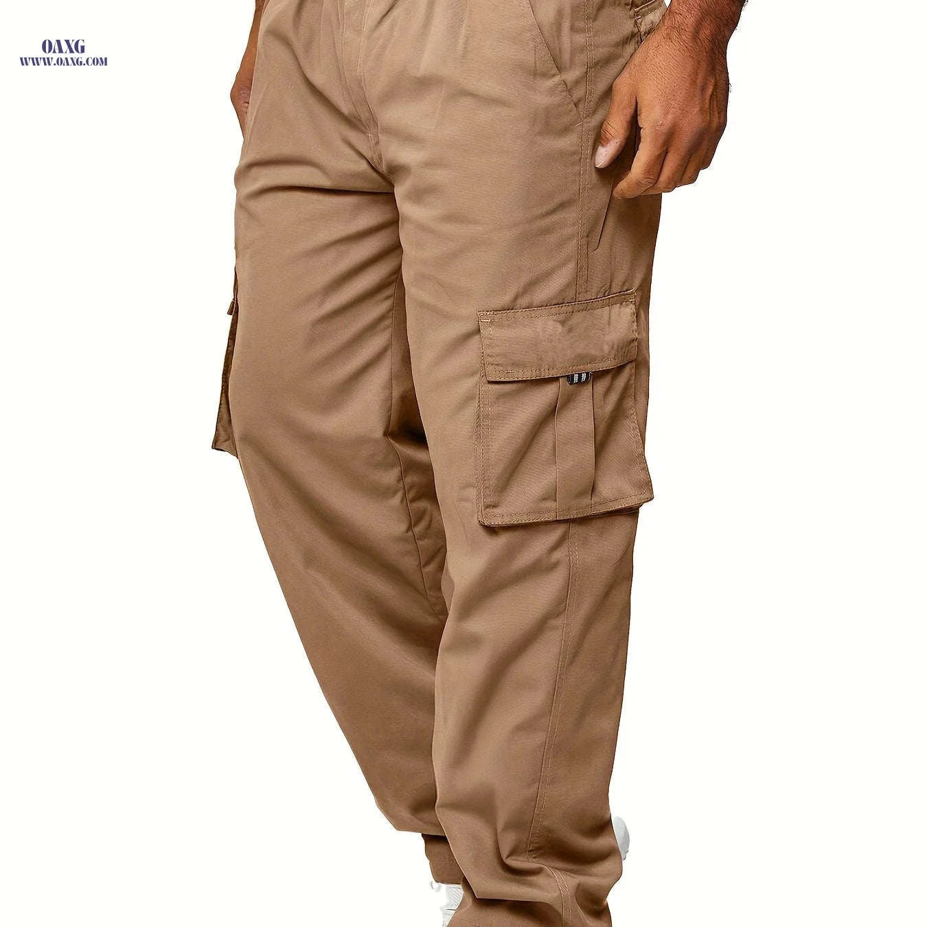 Lightweight Summer Cargo Pants for Men - Breathable, Casual Fit Olive Green   OAXG 