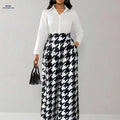Lingshuangxing Women's High-Waisted Straight-Leg Pants - Casual Elegance   OAXG Black / L